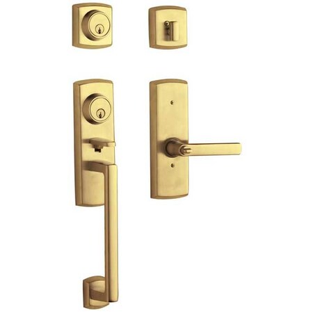 Baldwin Full Dummy Handlesets Lifetime Brass 85385.003.2LFD